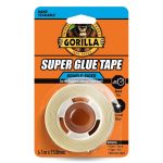 Gorilla SUPER GLUE Tape Kristálytiszta Kétoldalas Ragasztószalag 15,8mm x 6,1m