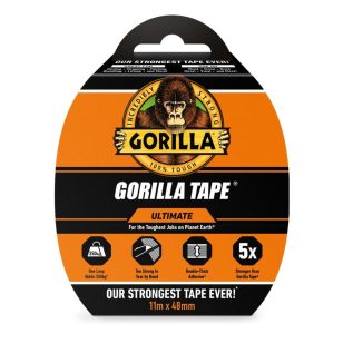   Gorilla Tape ULTIMATE Fekete Extrém Erős Ragasztószalag 11m x 48mm