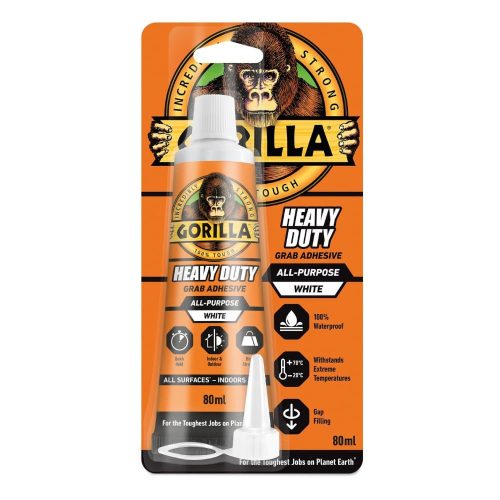 Gorilla HEAVY DUTY GRAB Extra Erős Építési Ragasztó - 80ml tubus