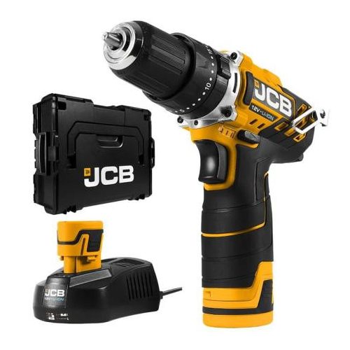 JCB 12CD-2-E-BOXX fúró-csavarozó 30Nm 2x2Ah 12V, L-Boxx