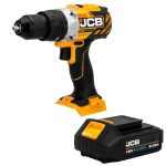 JCB-18BLDD-B kefementes fúrókalapács 18V 2db 2Ah akkuval, töltővel, W-BOXX-ban