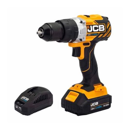 JCB 18BLCD-2XB-E fúrókalapács 18V 65Nm 2Ah akkuval, táskában 