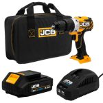 JCB 18BLCD-2XB-E fúrókalapács 18V 65Nm 2Ah akkuval, táskában 