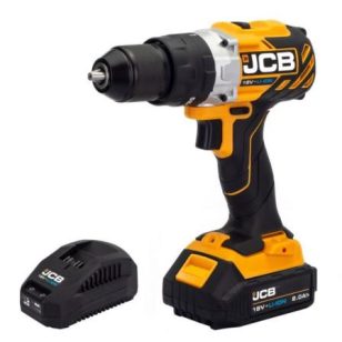   JCB 18DD-2X-E fúrókalapács 18V 45Nm 2Ah akkuval táskában 