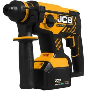   JCB 18BLRH-5X-E-BOXX fúró vésőgép 18V 2kg 1,7J, 1db 5Ah akku, L-Boxx