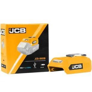 JCB 18USB LED lámpa és USB adapter 18V akkumulátorhoz