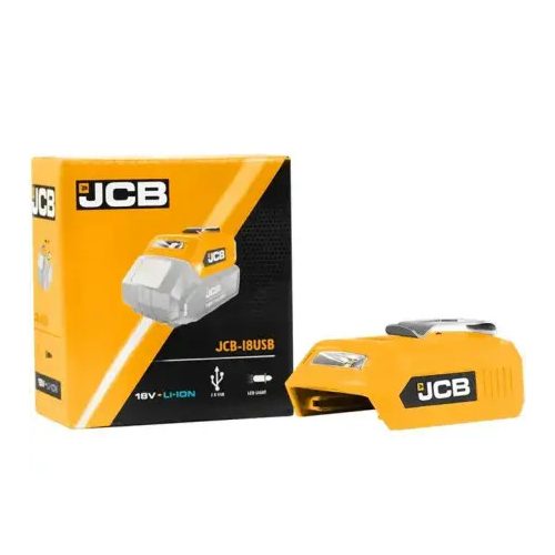 JCB 18USB LED lámpa és USB adapter 18V akkumulátorhoz