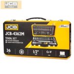 JCB 4362M dugókulcs készlet 1/2" 36 részes 8-32mm