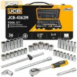 JCB 4362M dugókulcs készlet 1/2" 36 részes 8-32mm