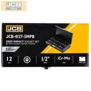 JCB hosszú dugókulcs készlet 1/2" 12 részes 10-24mm
