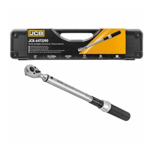 JCB nyomatékkulcs irányváltós 20-120Nm 3/8" 