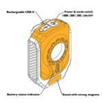 JCB Pocket LED újratölthető munkalámpa 1000 lm