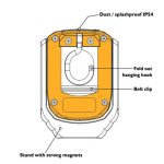 JCB Pocket LED újratölthető munkalámpa 1000 lm