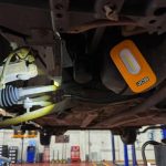 JCB Flextra Dual LED újratölthető munkalámpa 300 lm + 100 lm