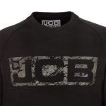 JCB fekete kereknyakú pulóver