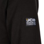 JCB fekete kereknyakú pulóver